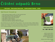 Tablet Screenshot of cisteniodpadu-brno.cz